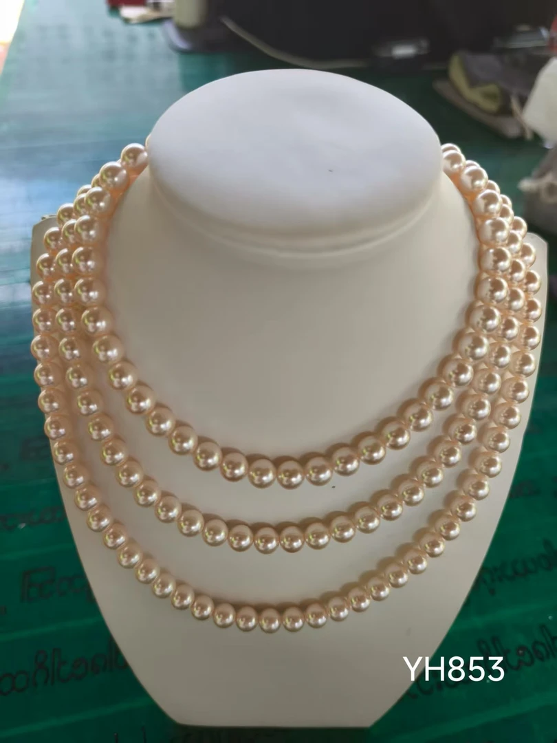 (枫子专属）YH853时尚樱花粉美人珠链 约8mm多样性发货