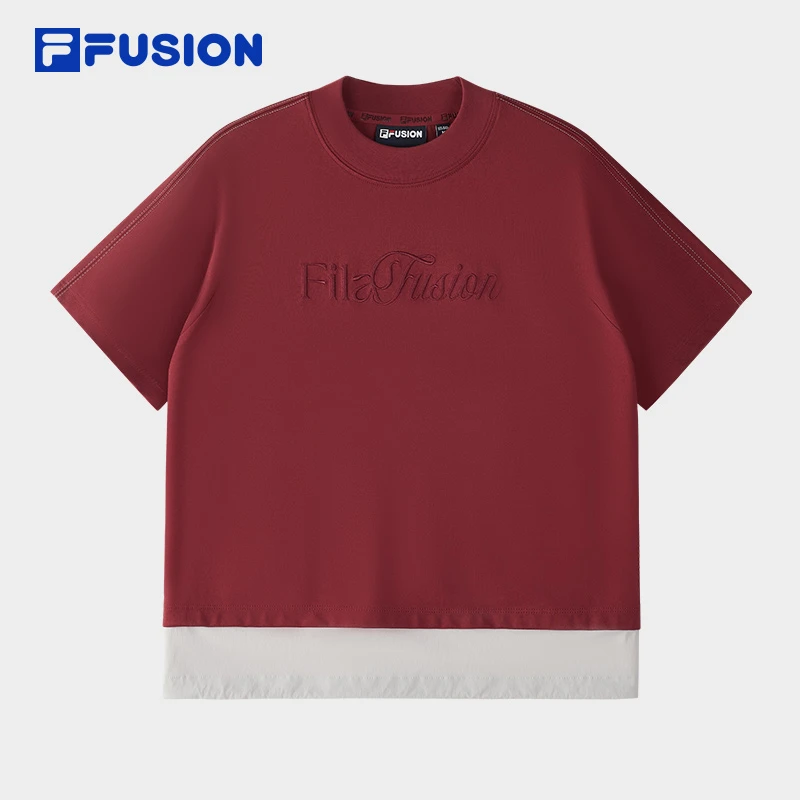 Fila/斐乐夏季女款【潮流休闲百搭T恤】拼色撞色基础短袖T11W523101