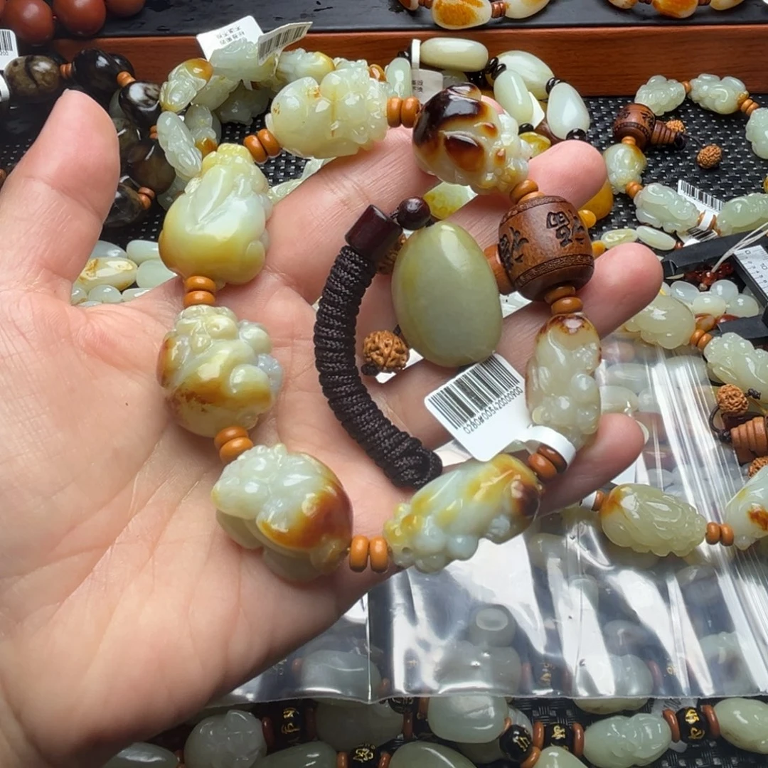 和田玉手链未镶嵌闭****疼