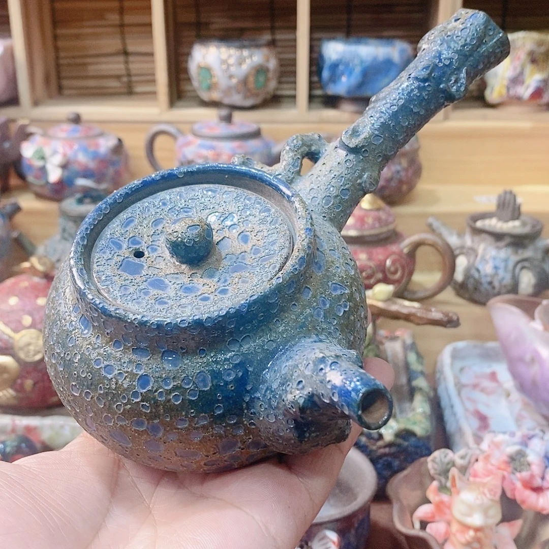 粗陶志野柴烧茶器