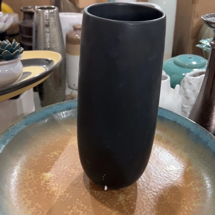 陶瓷花瓶摆件微瑕捡漏出高29口10公分
