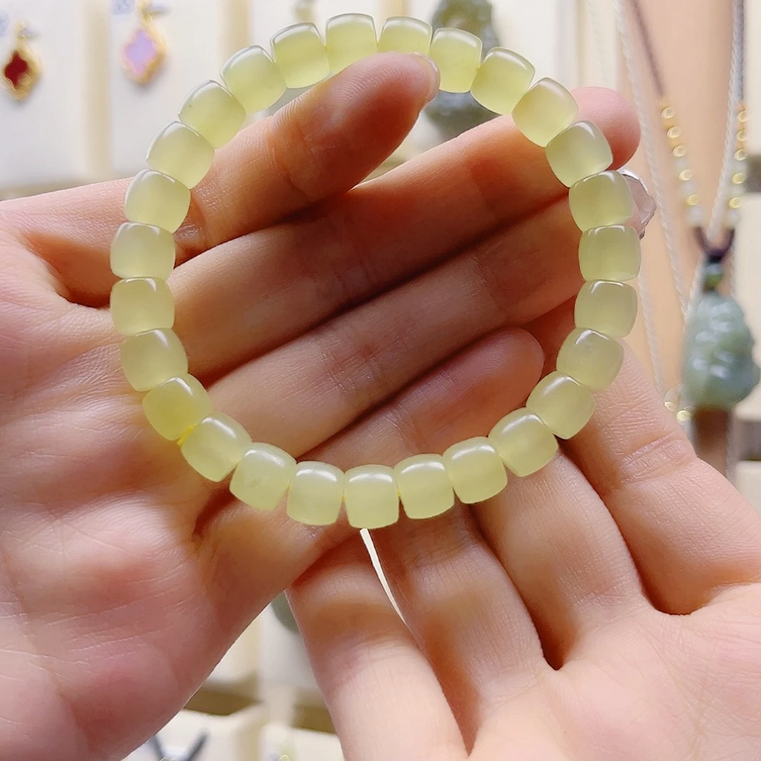 悠***悠和田玉（黄玉）未镶嵌手串