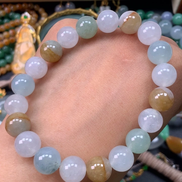 翡翠未镶嵌手链卡10