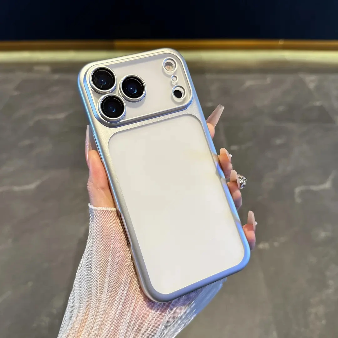 适用于苹果17promax手机壳新款磨砂电镀iPhone17全包镜头超薄硬壳