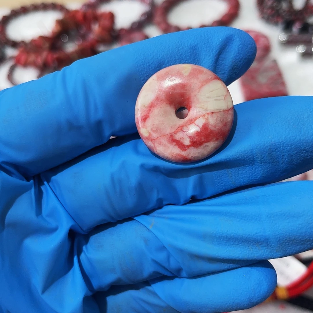 天然辰砂福利朱砂平安扣