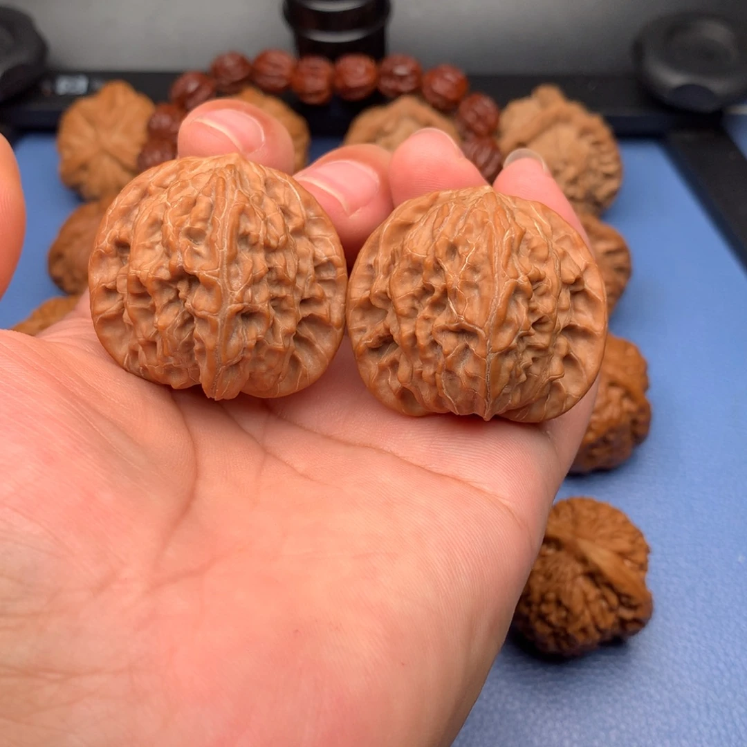 把件文玩核桃40山地磨盘