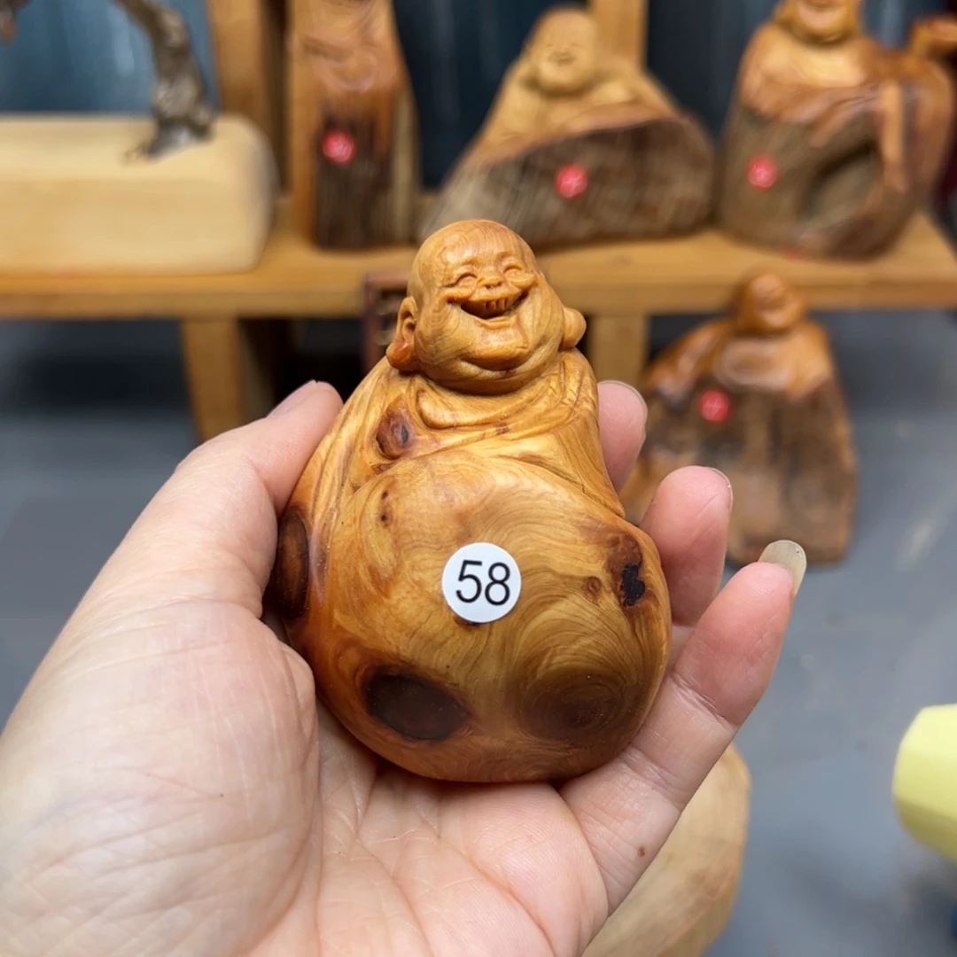 用***9木崖柏木摆件手把件