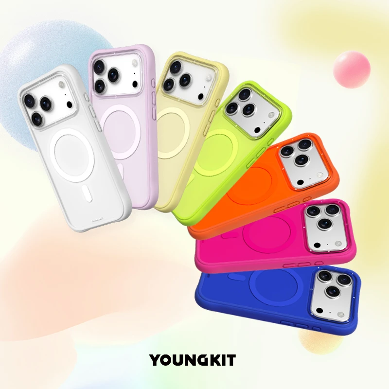 猿气&动感系列（彩色款）适用苹果16/15液态硅胶磨砂背板分体手机壳