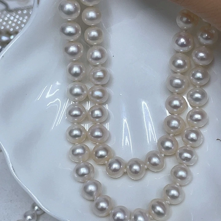 小***娴颈饰银S925镶嵌淡水珍珠
