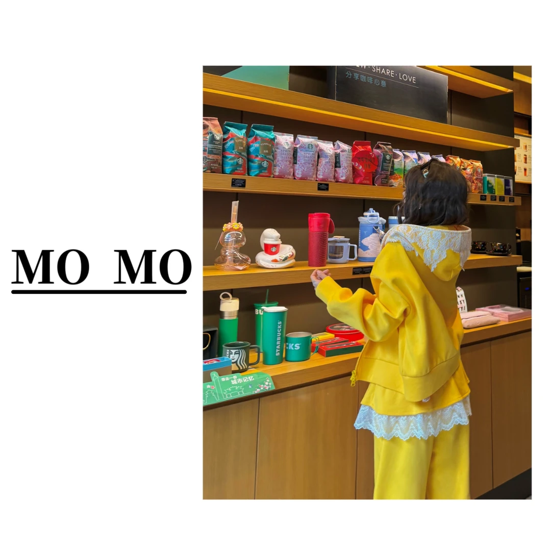 MOMO【双拉链拼接蕾丝卫衣】2025新款百搭显瘦外套纯色设计感洋气
