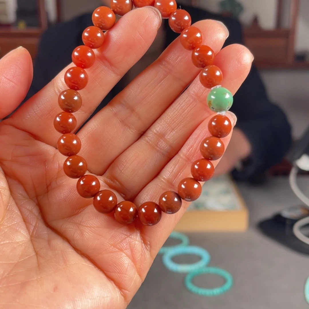 南红玛瑙手串未镶嵌