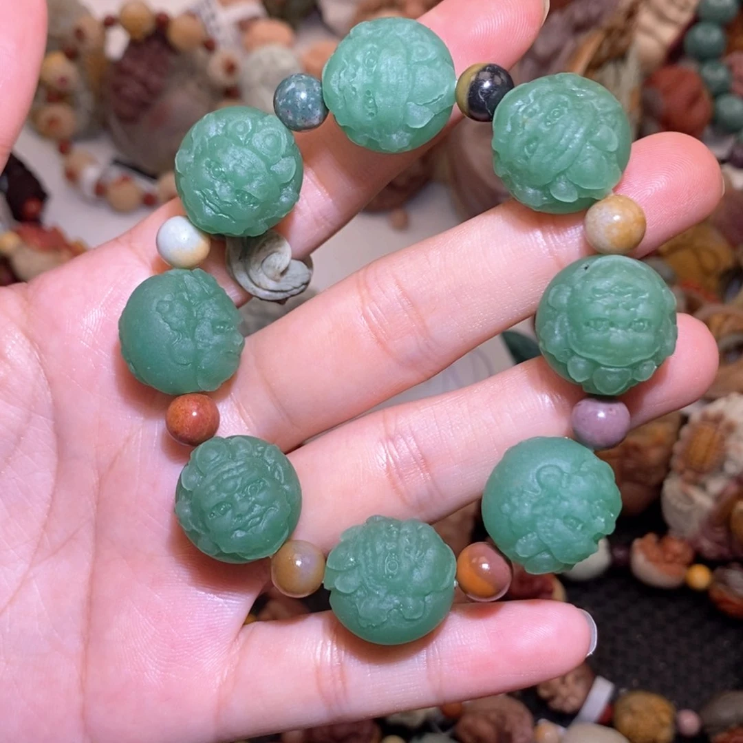 石英质玉（阿拉善玉）手串未镶嵌