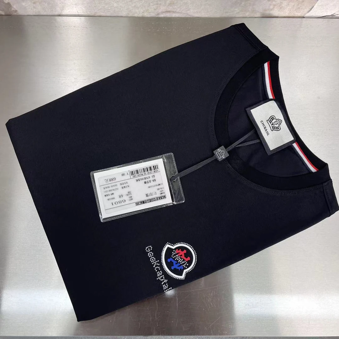 6801男士短袖t恤2025夏季新款索罗那面料印花半袖-CD