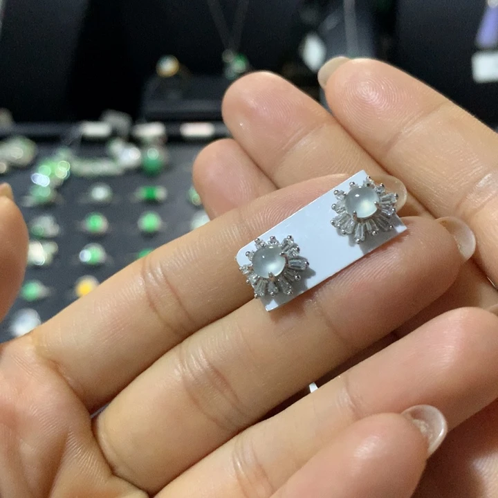 翡翠银S925镶嵌戒指