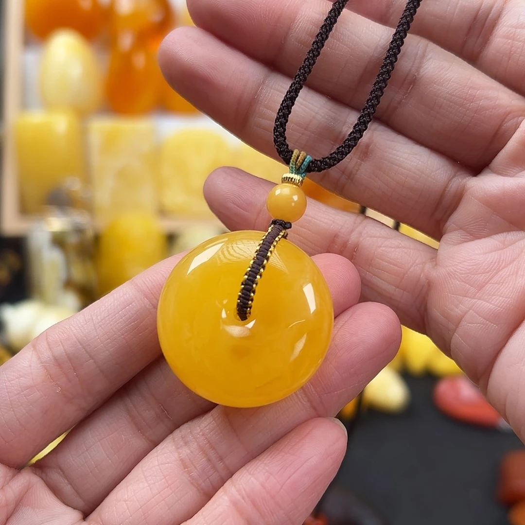 蜜蜡颈饰未镶嵌9.5g蜜蜡