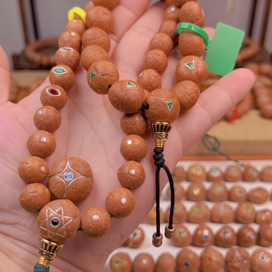 凤眼菩提吊坠手串