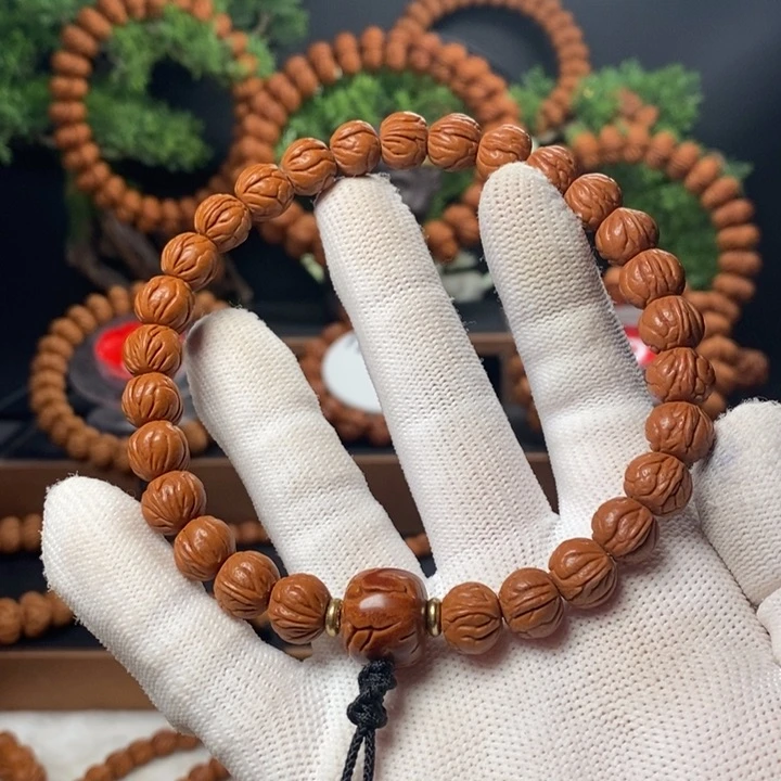 桃核吊坠宝**子秦岭龙纹