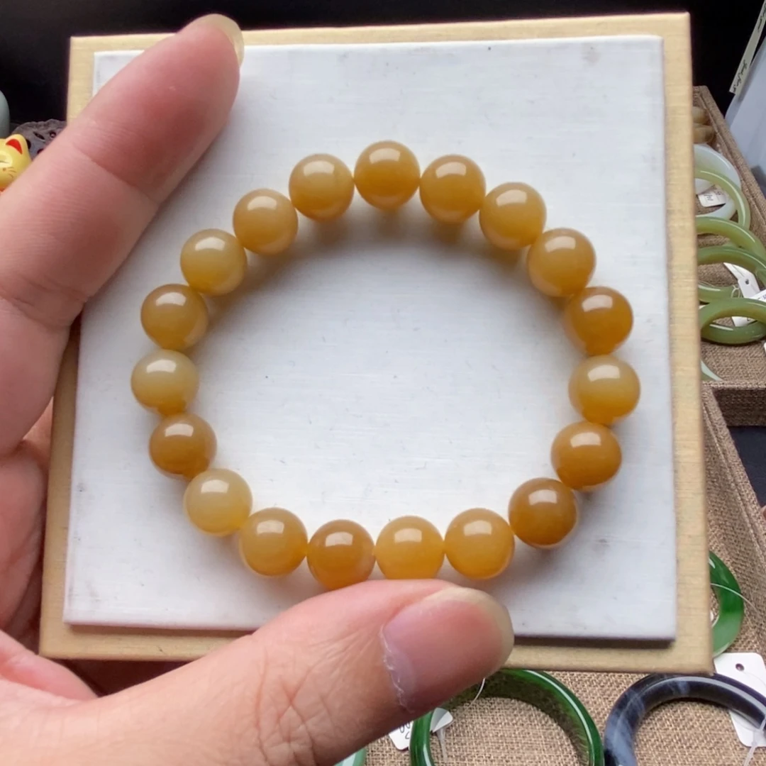 和田玉（糖玉）未镶嵌手链