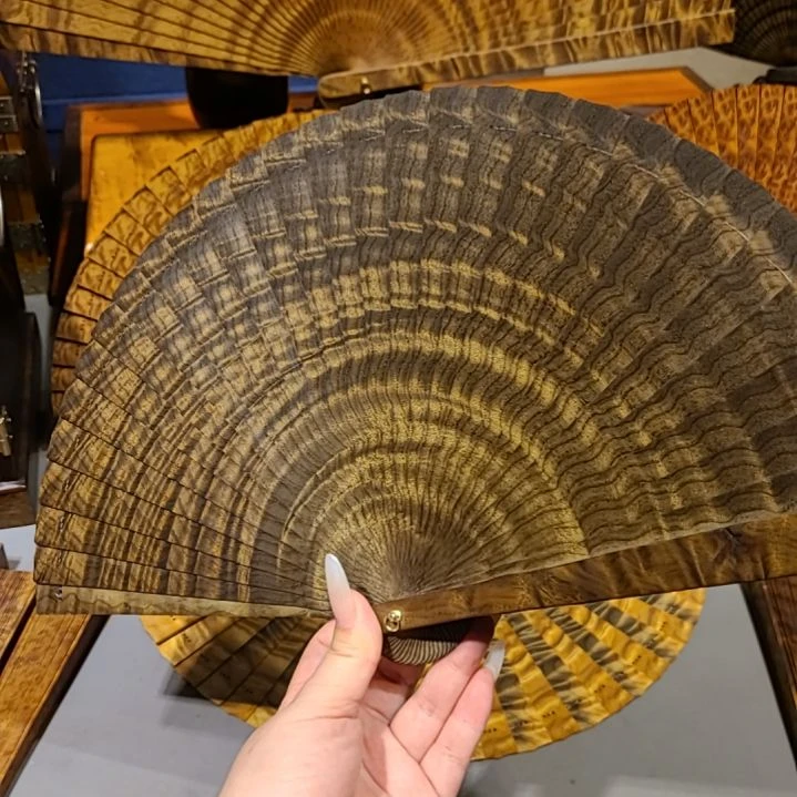 扇子21小叶桢楠金丝楠木苏扇阴沉