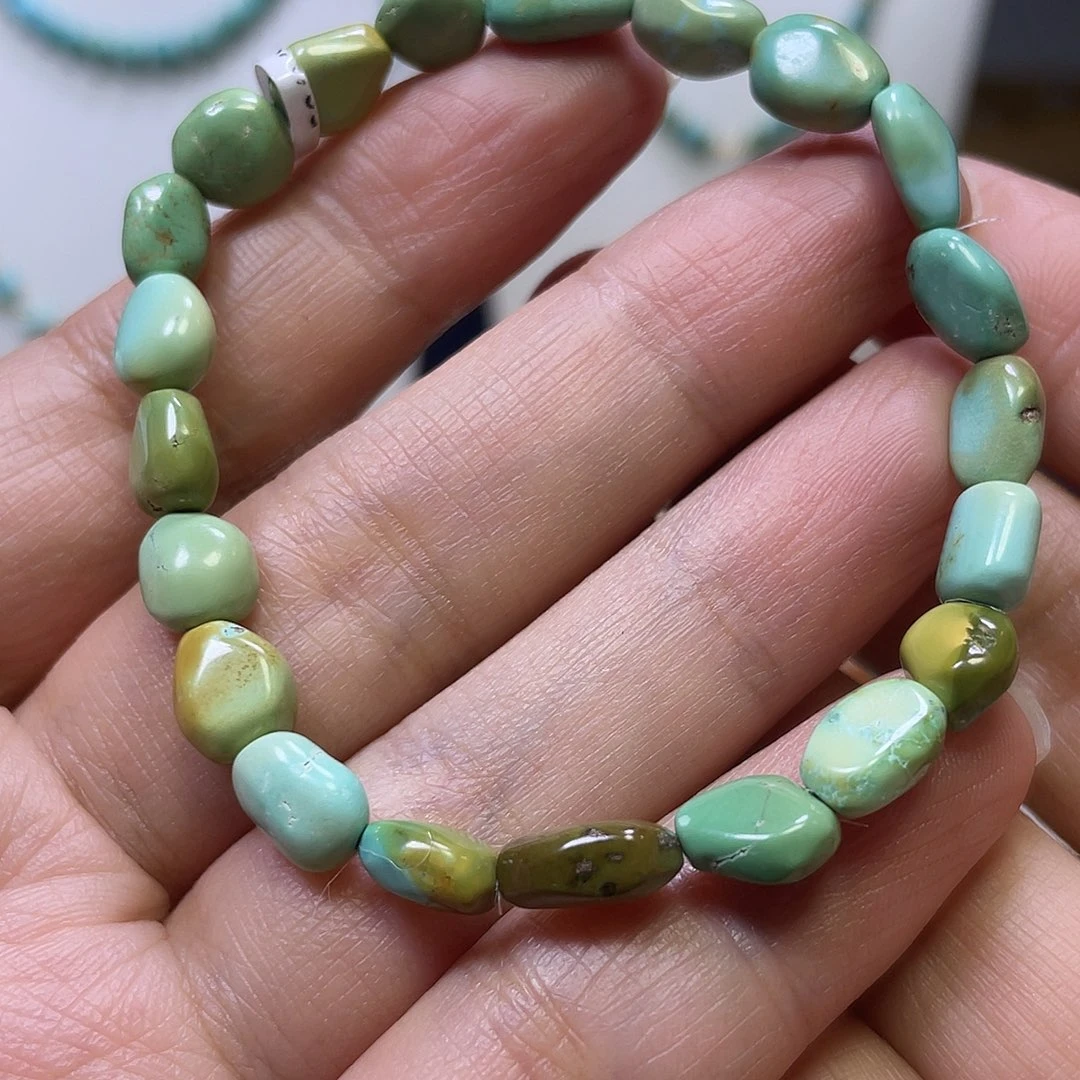 绿松石未镶嵌糖豆