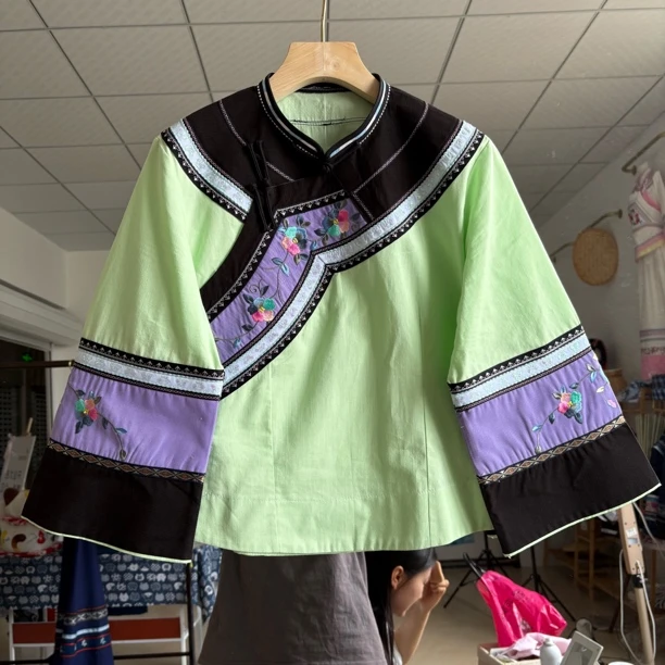 布依族壮族重工刺绣手工精致春夏复古民族风服饰