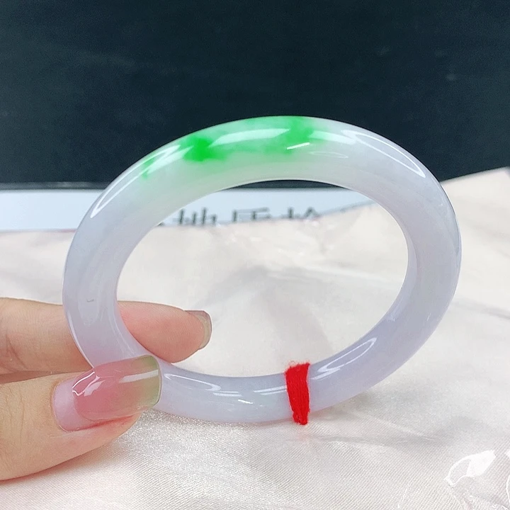 翡翠未镶嵌手镯圈56.3，04011