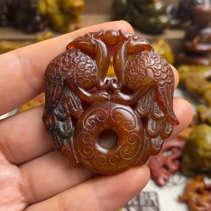 蛇纹石玉未镶嵌颈饰42