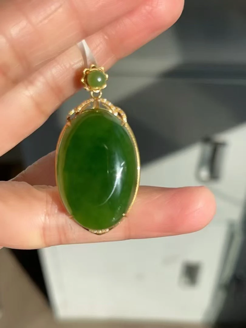 【王伟优选】04/02 天然和田玉吊坠 鸽子蛋吊坠 时尚