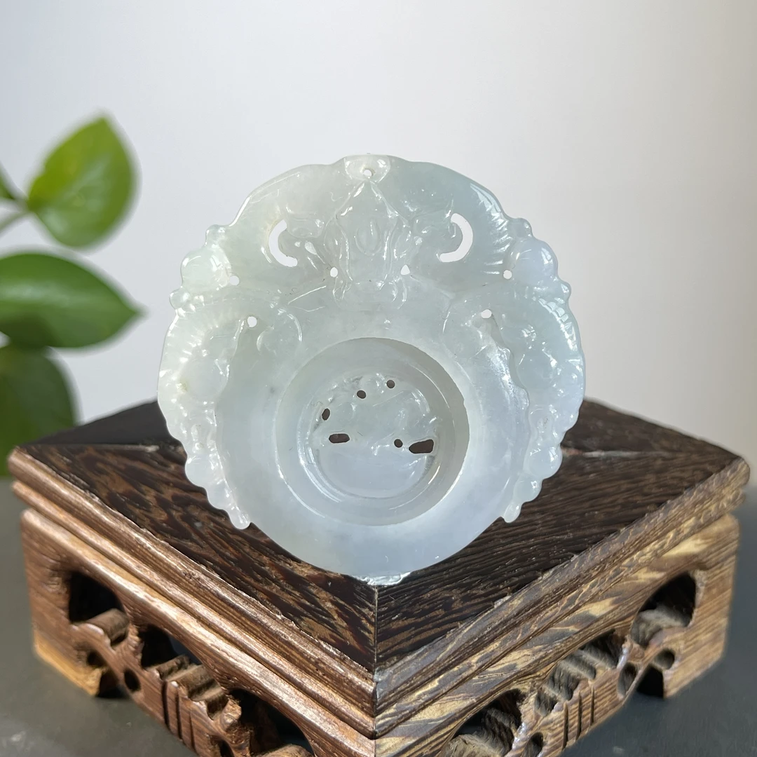 JCW13-73  天然翡翠缅甸A货 三羊开泰