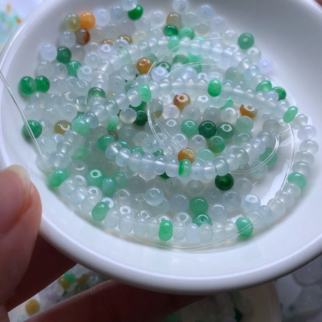 散珠翡翠翡翠散牛多样性发货10颗