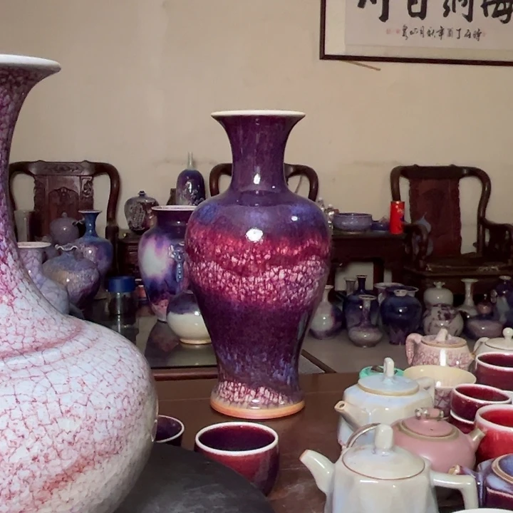 G***福牛家钧窑牛自恒老师钧瓷