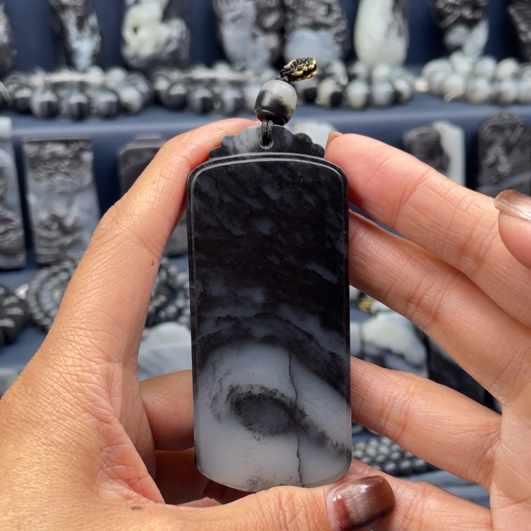 梵***音和田玉未镶嵌挂件