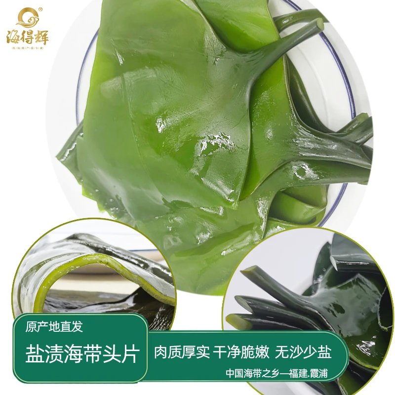 海得辉盐渍海带头片根厚实霞浦特产新鲜昆布片非干货凉拌煲汤商用