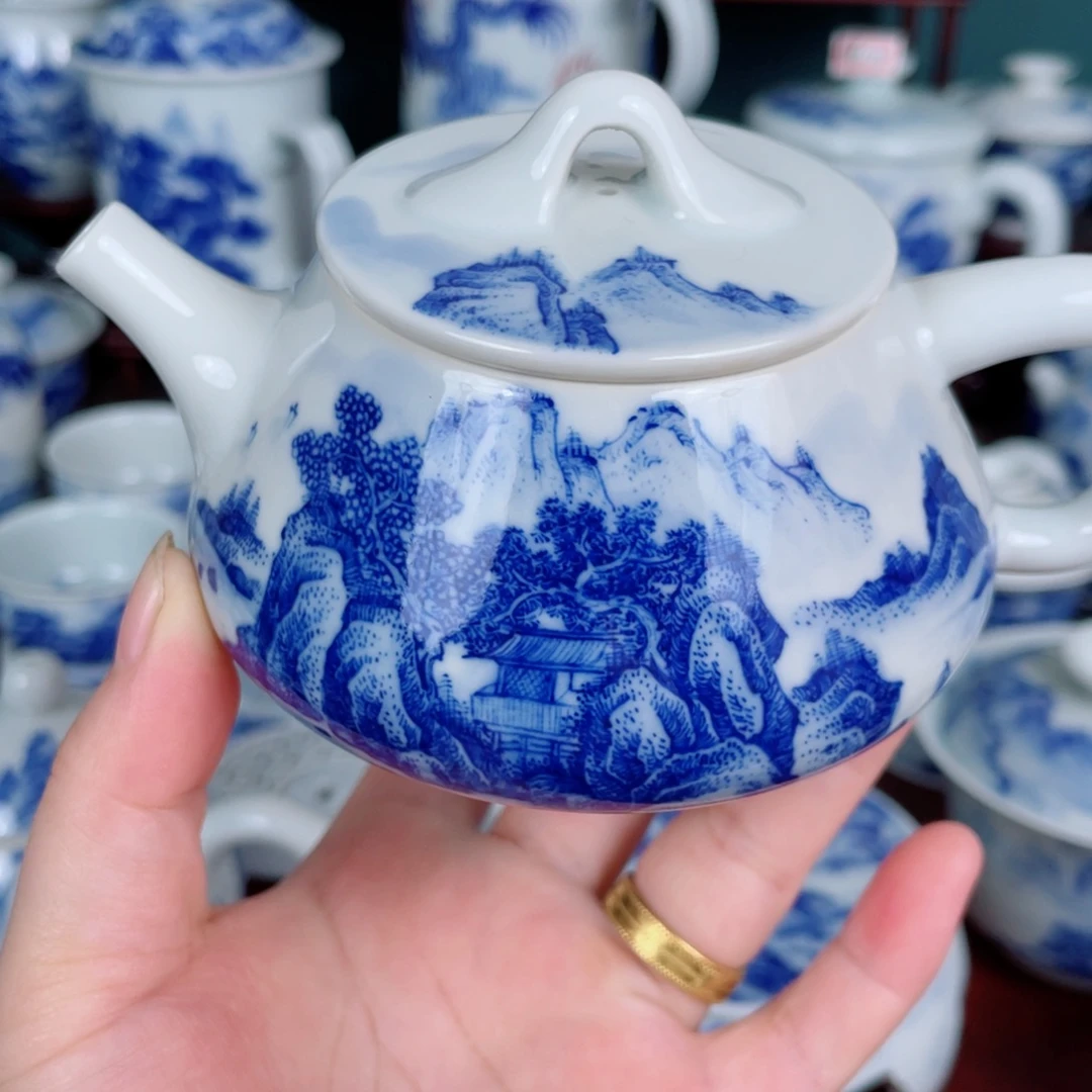 手工手绘青花,青花