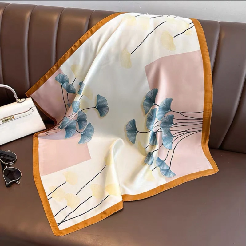 （1095）高档丝巾围巾女士披肩新款素雅百搭防晒优雅气质