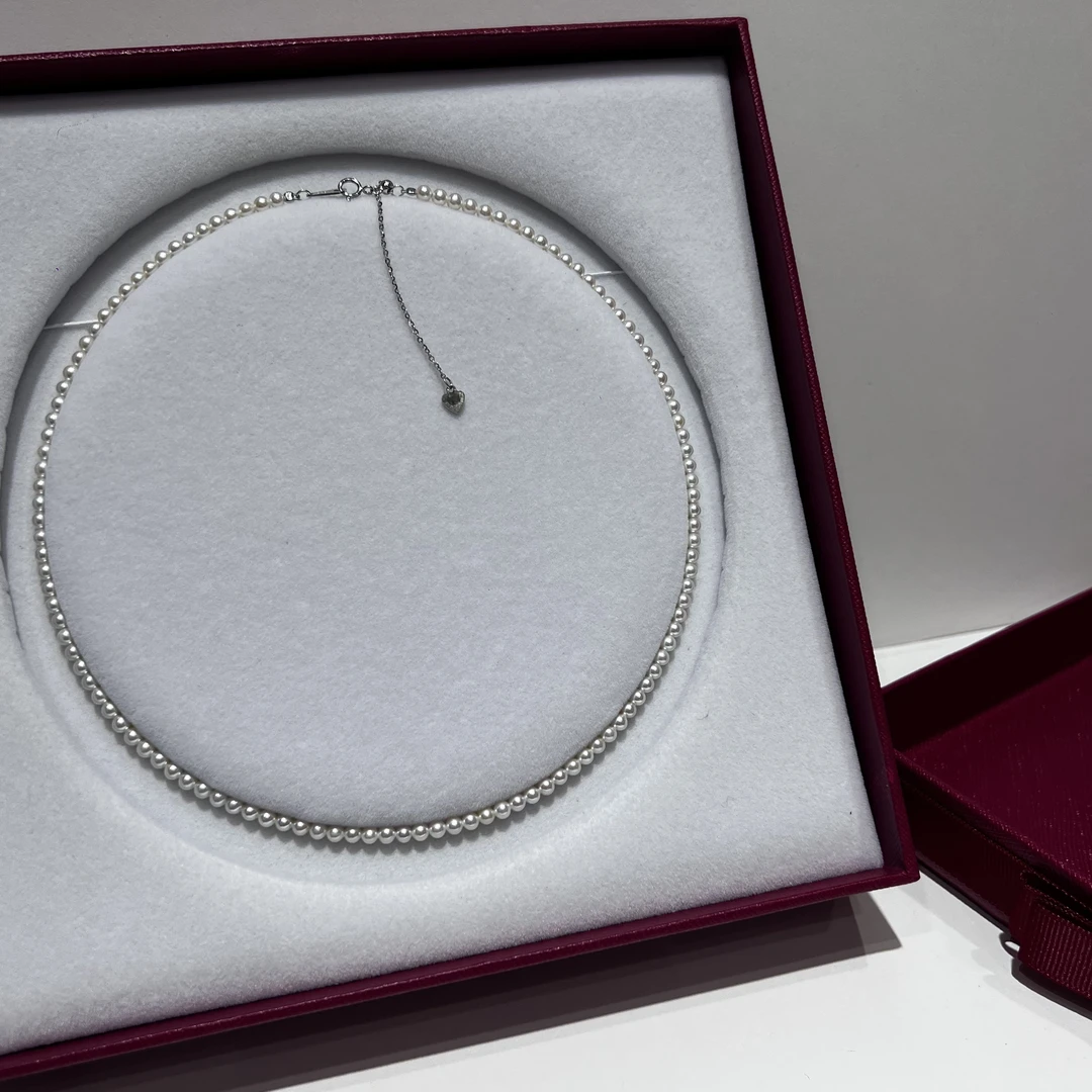 顾铭-淡水无核珍珠项链3-4mm高品品质珍珠项链