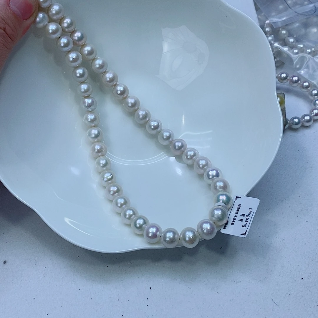 淡水珍珠颈饰银S925镶嵌