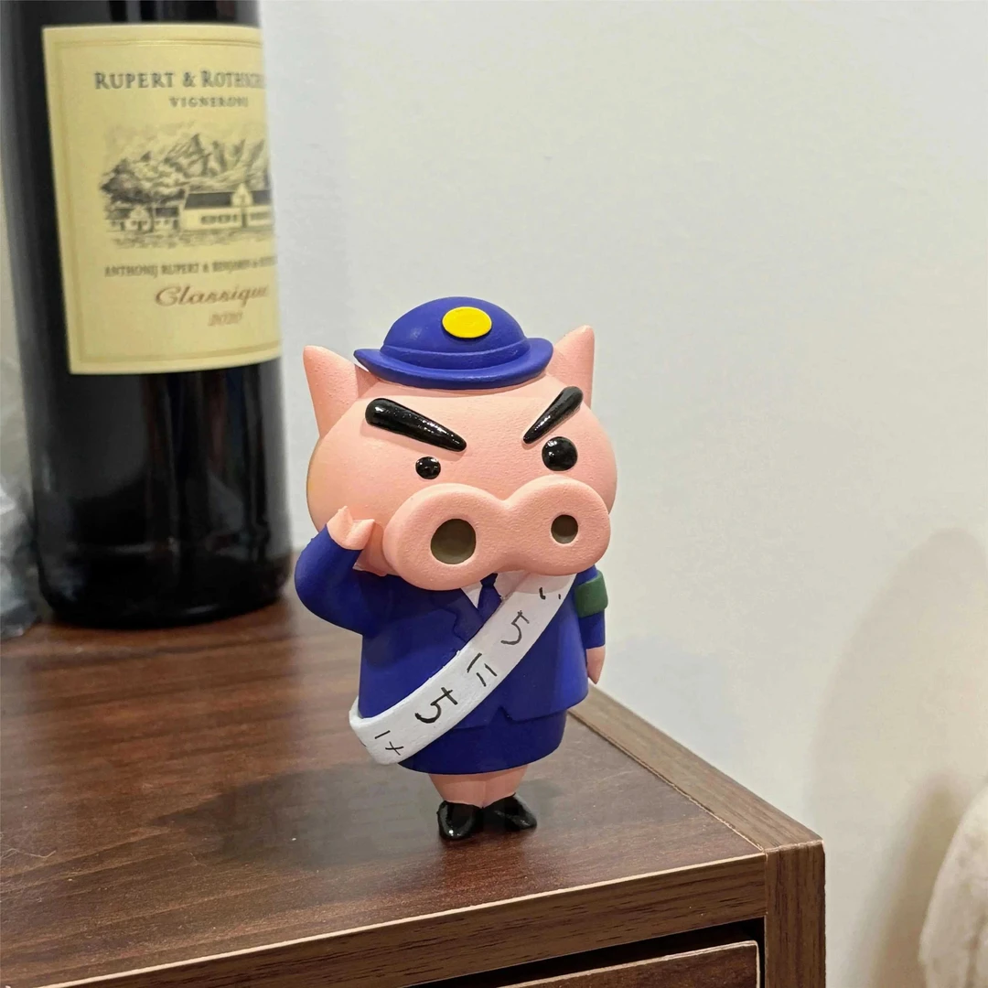 新款蜡笔小新周边肥嘟嘟左门卫公仔摆件玩具纪念品收藏礼物送朋友