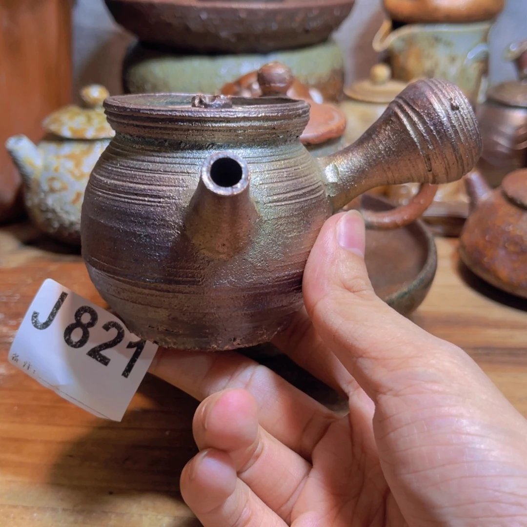 纯手工制作工艺（柴烧）裸烧纯手工制作柴烧壶821