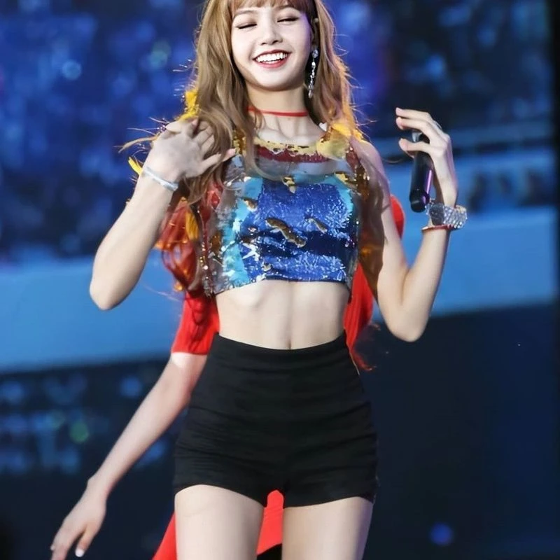薄款lisa同款裤子舞蹈blackpink韩国女团安全跳舞高腰黑色a字打底
