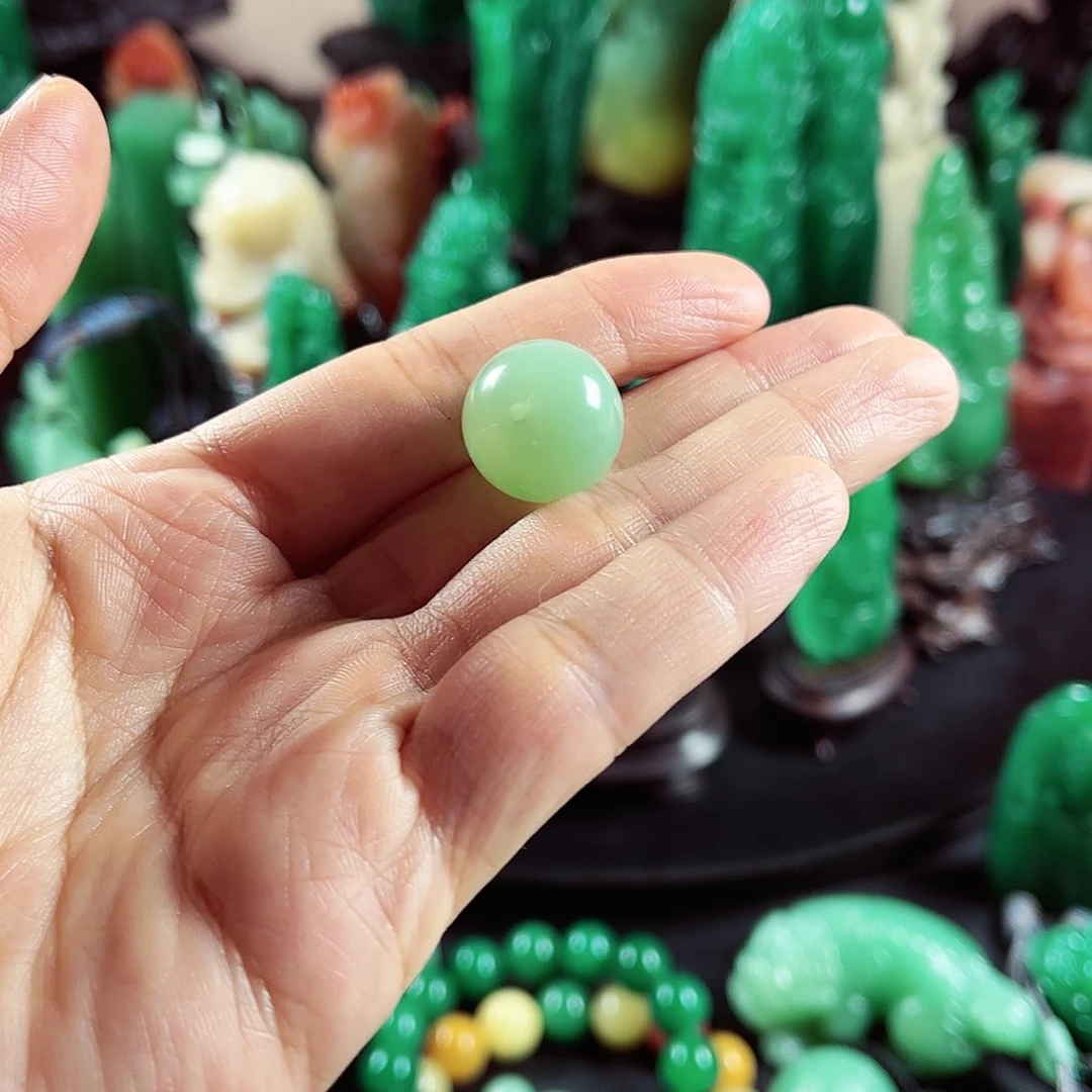 四川石长***生名贵石材梅子青