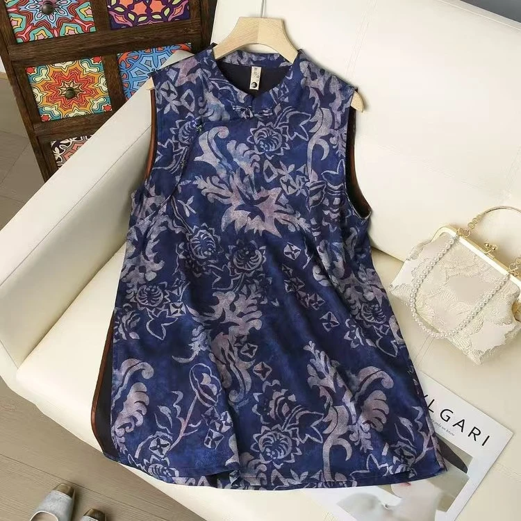 【小精怪女装】中式无袖马甲2025老钱风新国风中国风上衣女