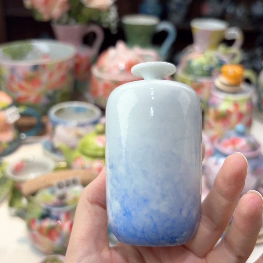 景德镇手绘高温釉下彩陶瓷茶具