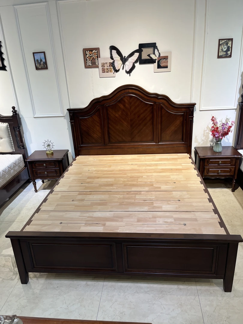 北美桃花芯木美式家用单人双人主卧次卧·1.8米奢华家具高端实木床