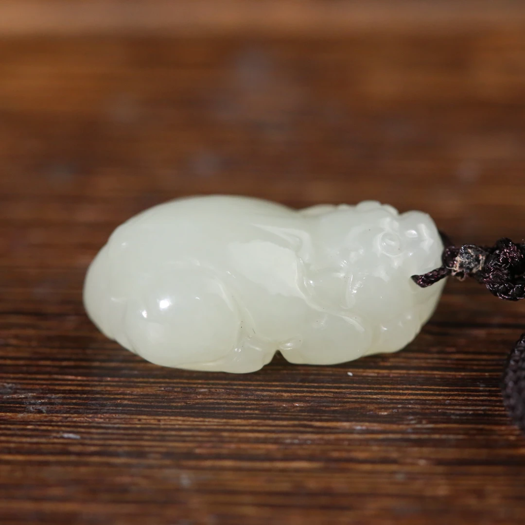 二十世纪和田玉貔貅吊坠AKX2505301013{华豫之门}