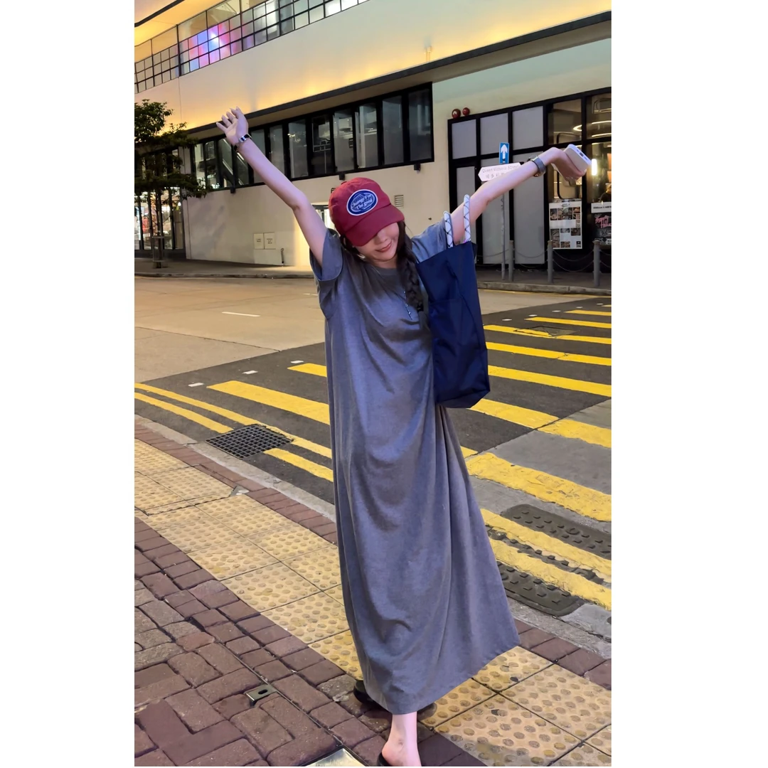 AMAZING IN | 1oo%棉 | 慵懒风亲肤短袖连衣裙 A250327-AI54BDR22