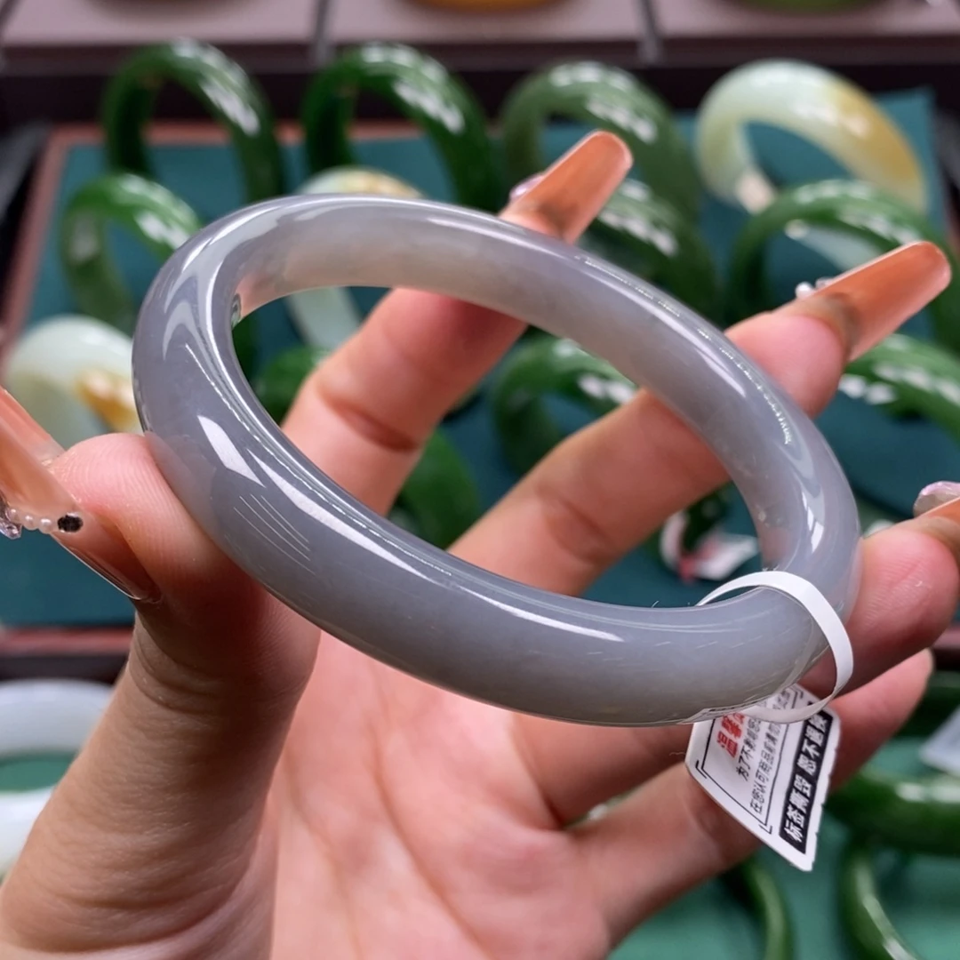 和田玉未镶嵌手镯5758