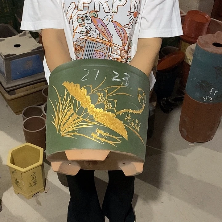 紫砂花盆紫砂花盆
