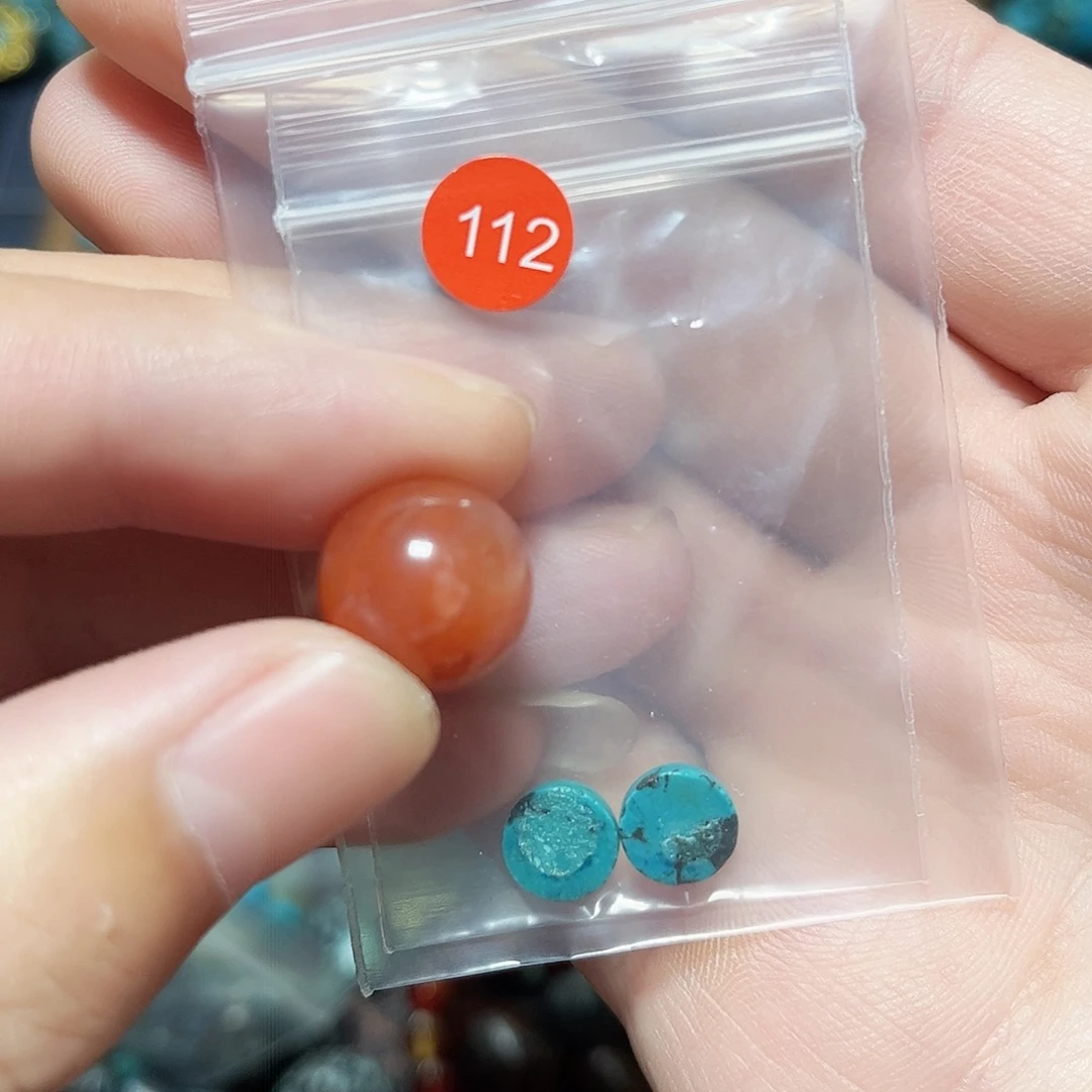 木***妞玛瑙/玉髓未镶嵌圆珠桶珠老型手串！！