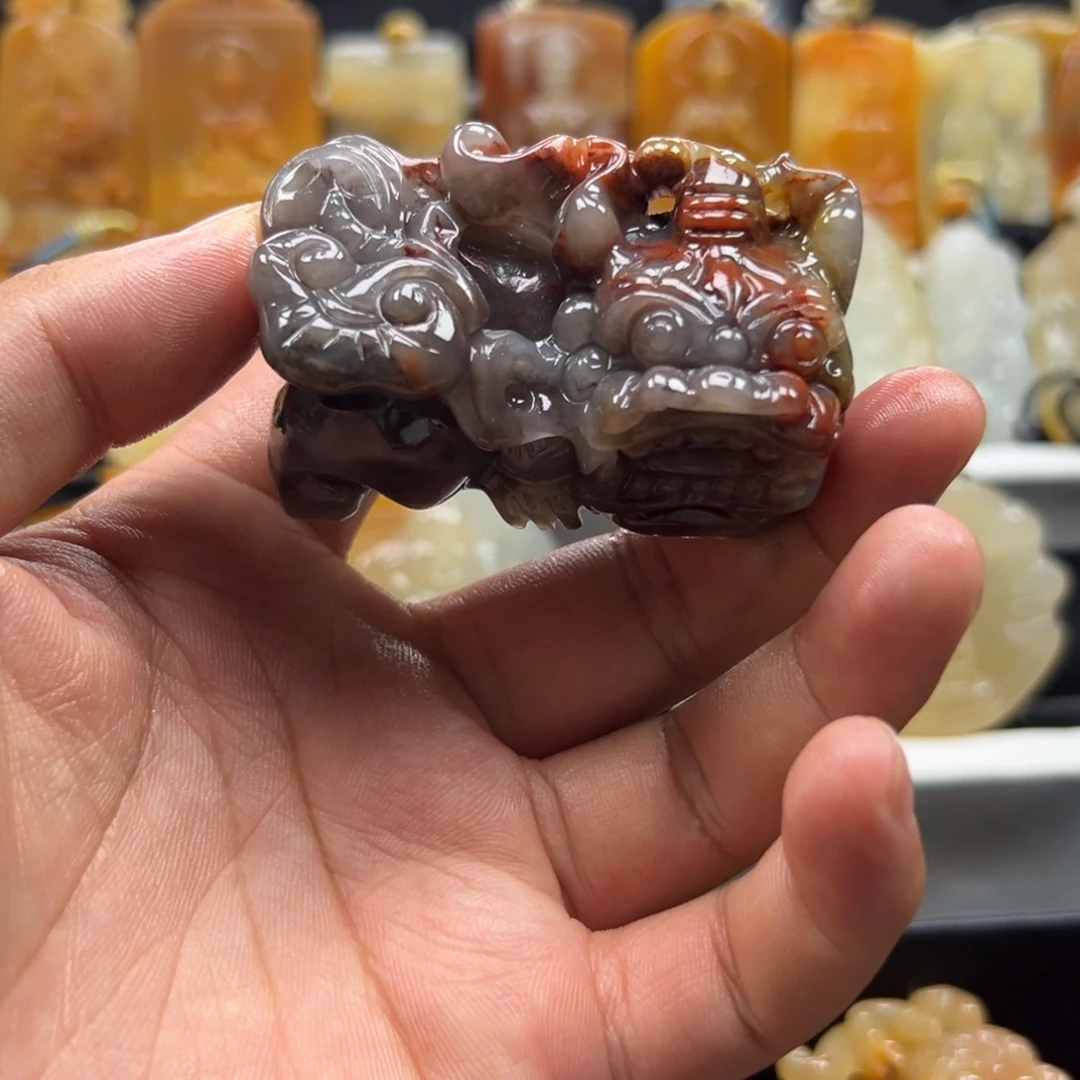 石英质玉（黄龙玉）未镶嵌多样性发货，发其一